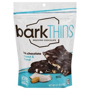 Bark Thins Snacking Chocolate Dark Chocolate Coconut & Almond 12/4.7 OZ [UNFI #1589704] [ebt]