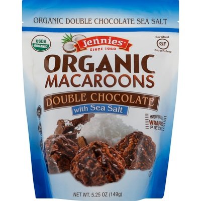 Jennies Macaroons Organic Double Chocolate with Sea Salt 6/5.25 OZ [UNFI #2329175] [ebt]