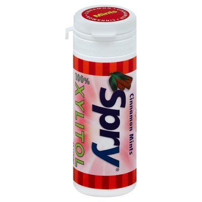 Spry Mints Sugarfree Cinnamon 6/45 CT [UNFI #1701770] [ebt]