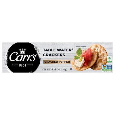 Carrs Crackers Cracked Pepper 12/4.25OZ [UNFI #0725960] [ebt]