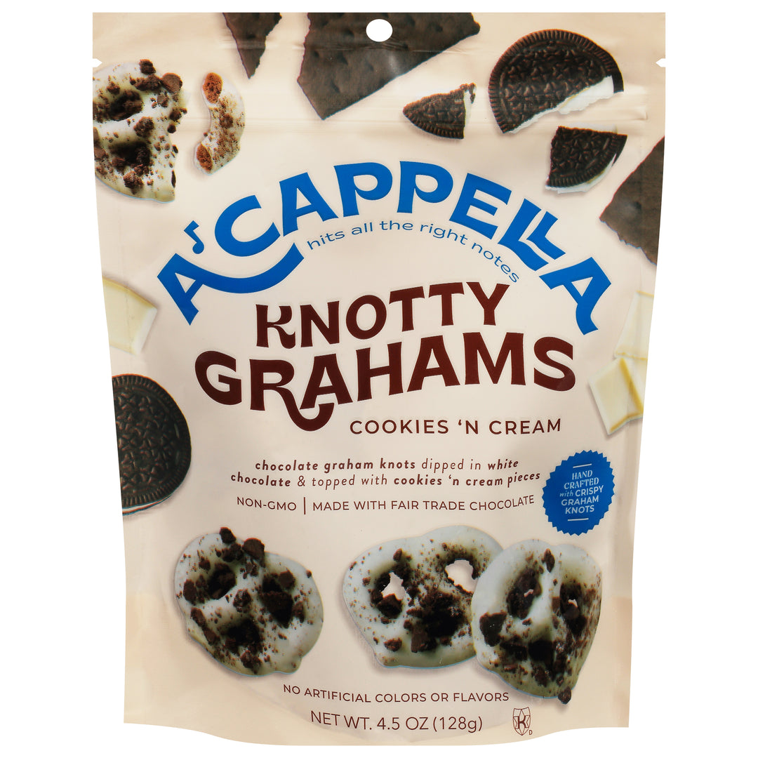 Acappella Knotty Grahams Cookies 'n Cream 6/4.5 OZ [UNFI #2878486] [ebt]