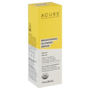 Acure Serum Brightening Glowing 1/1 OZ [UNFI #1874783] T