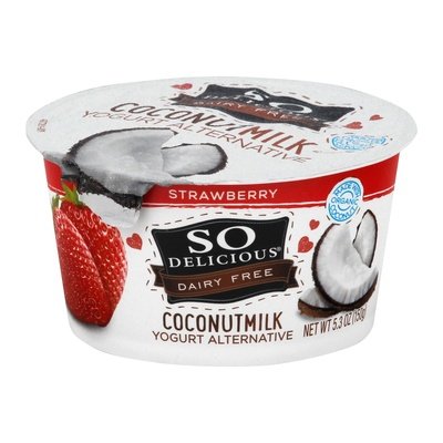 So Delicious Yogurt Alternative Coconut Milk Strawberry 12/5.3 OZ [UNFI #2316594] [ebt]