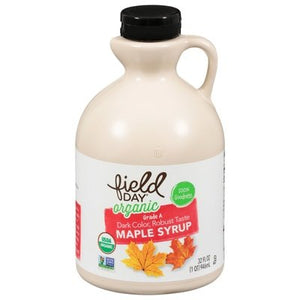 Field Day Maple Syrup Organic Dark Color Robust Taste 6/32 OZ [UNFI #1104827] [ebt]