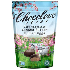 Chocolove Dark Chocolate Eggs Almond Butter Filled 8/7.05 OZ [UNFI #2511392] [ebt]