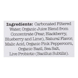 Culture Pop Soda Probiotic Soda Wild Berries Basil & Lime 6/4/12 OZ [UNFI #2706687] [ebt] D