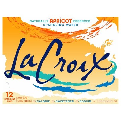 LACRX SPRKLNG WTR APRICOT CAN 2/12/12 OZ [UNFI #1595081] [ebt] D