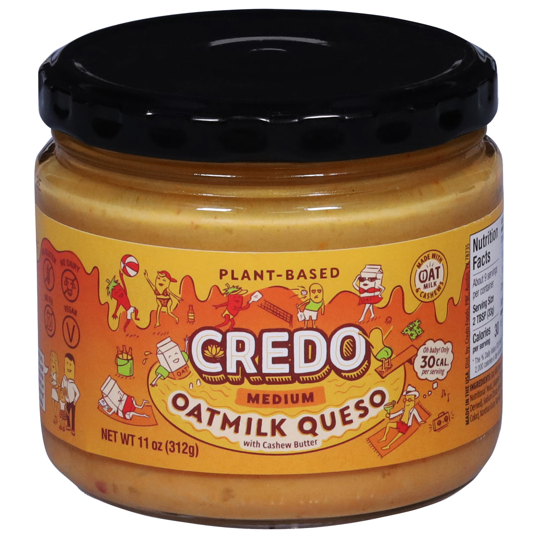 Credo Queso with Cashew Butter Medium Plant-Based 6/11 OZ [UNFI #3004009] [ebt]
