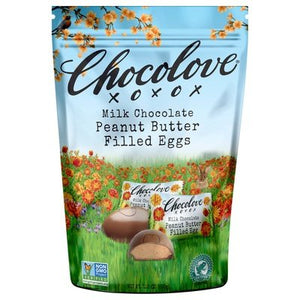 Chocolove Milk Chocolate Eggs Peanut Butter Filled 8/7.05 OZ [UNFI #2511434] [ebt]