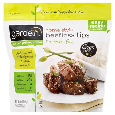 Gardein Beefless Tips Home Style 8/9 OZ [UNFI #925438] [ebt]