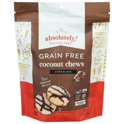 Absolutely Gluten Free Coconut Chews Grain Free Chocolate 12/5 OZ [UNFI #2180412] [ebt]