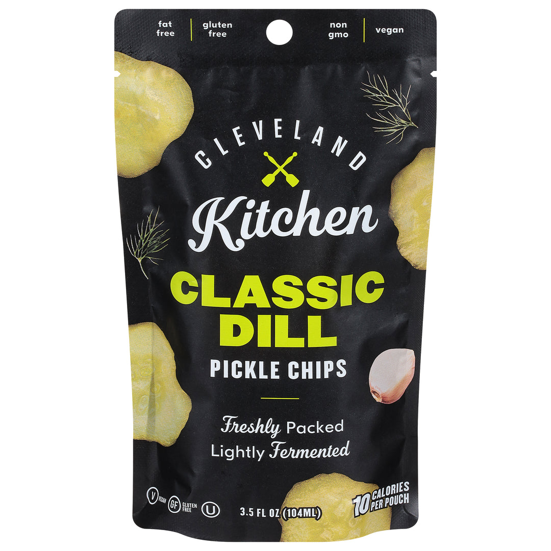 Cleveland Kitchen Pickle Chips Classic Dill 12/3.5 FZ [UNFI #3026804] [ebt]