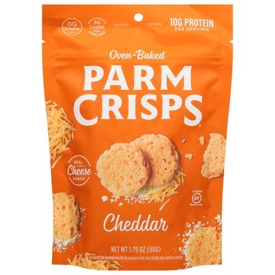 Parm Crisps Cheese Snack Cheddar Oven-Baked 12/1.75OZ [UNFI #2470060] [ebt]