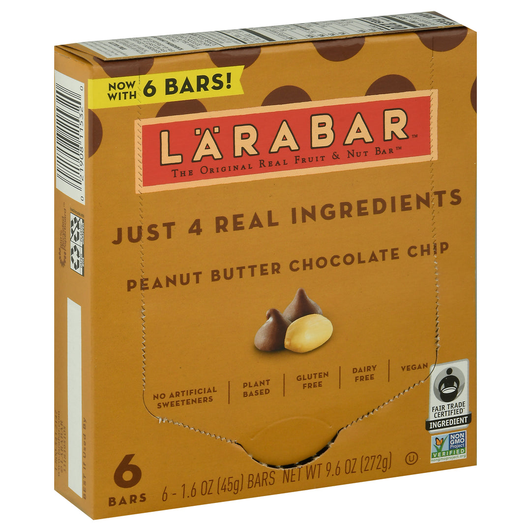 Larabar Fruit & Nut Bars Peanut Butter Chocolate Chip 8/6/1.6 OZ [UNFI #2665362] [ebt]