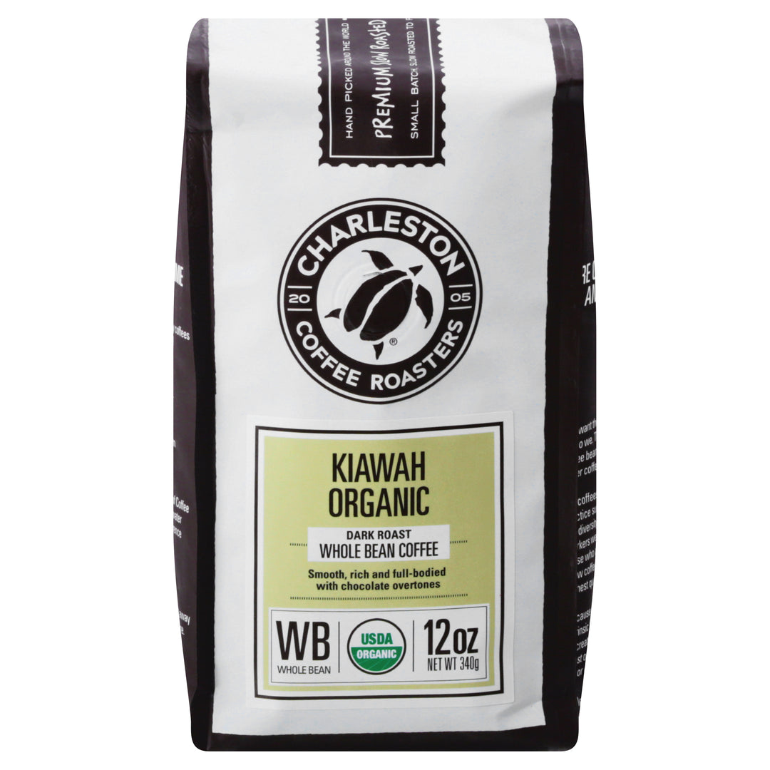 Charleston Coffee Roasters Inc. Coffee Organic Whole Bean Dark Roast Kiawah 6/12 OZ [UNFI #2061042] [ebt]