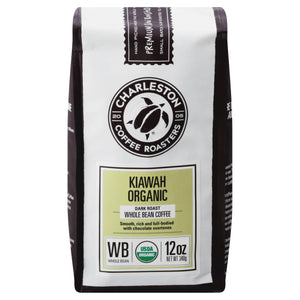 Charleston Coffee Roasters Inc. Coffee Organic Whole Bean Dark Roast Kiawah 6/12 OZ [UNFI #2061042] [ebt]