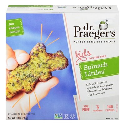 Dr Praegers Spinach Littles Gluten Free 6/10 OZ [UNFI #1807429] [ebt]