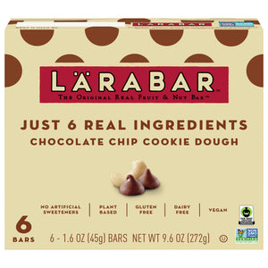 Larabar Fruit & Nut Bar Chocolate Chip Cookie Dough 8/6/1.6 OZ [UNFI #2665388] [ebt]