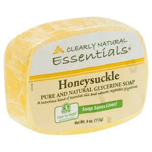 Clearly Natural Soap Glycerine Honeysuckle 4 OZ [UNFI #0216564] T