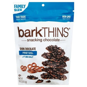 Bark Thins Pretzel Dark Chocolate with Sea Salt Family Size 9/10 OZ [UNFI #1783117] [ebt]