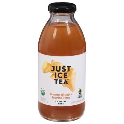 Just Ice Tea Herbal Tea Caffeine Free Lemon Ginger 12/16 OZ [UNFI #2944734] [ebt]