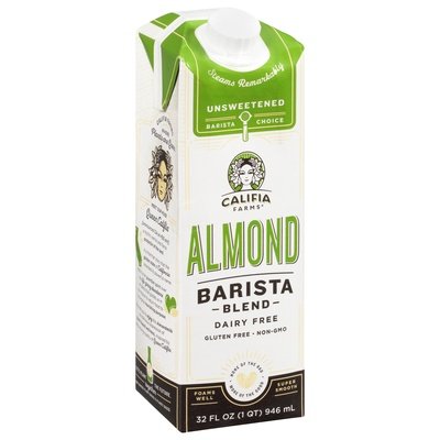Califia Farms Milk Almond Barista Blend Unsweetened 6/32 OZ [UNFI #2384493] [ebt]