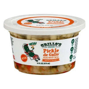 Grillos Pickles Pickle De Gallo Medium Thick & Chunky 6/14 OZ [UNFI #2703247] [ebt]