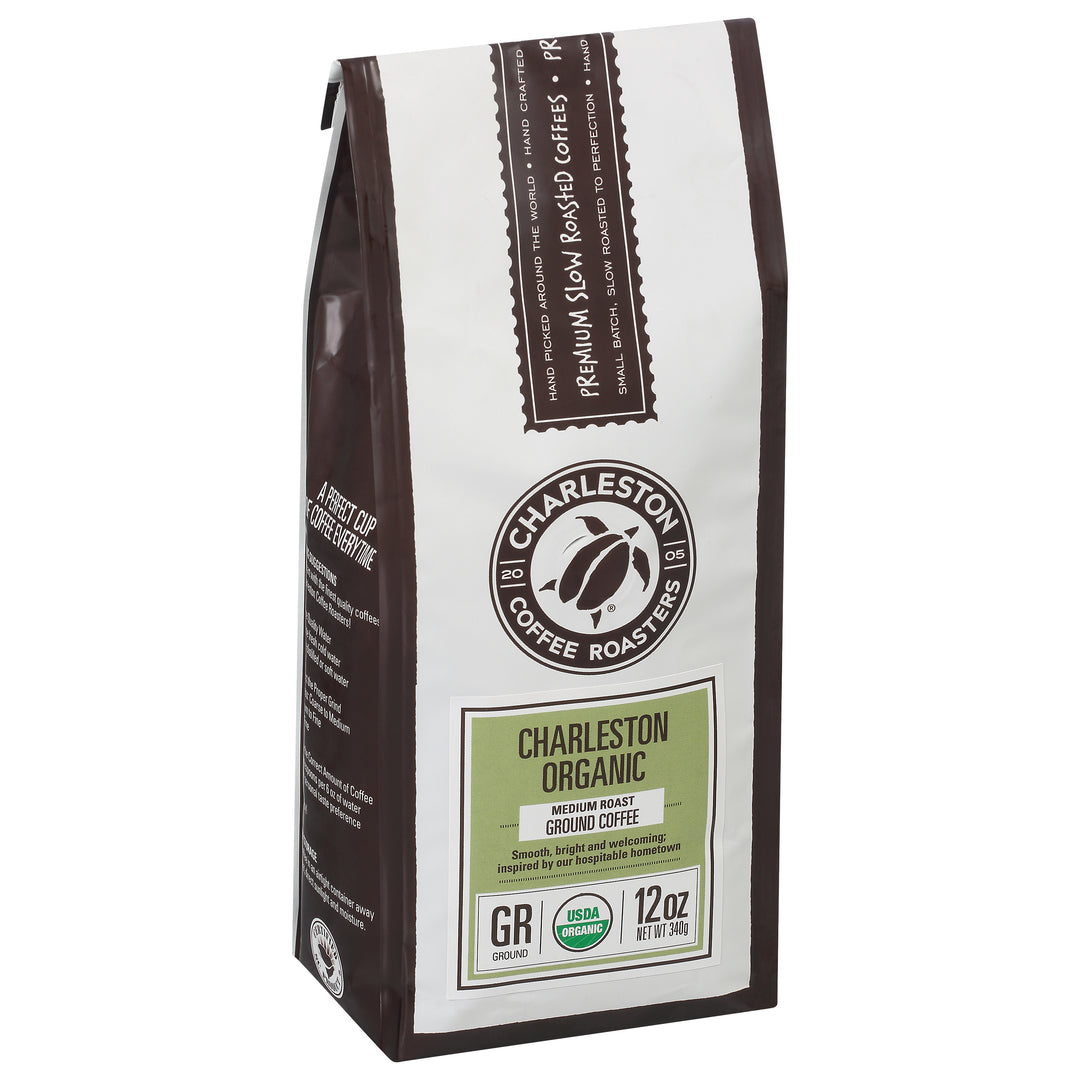Charleston Coffee Roasters Inc. Coffee Organic Ground Medium Roast Charleston 6/12 OZ [UNFI #2667665] [ebt]