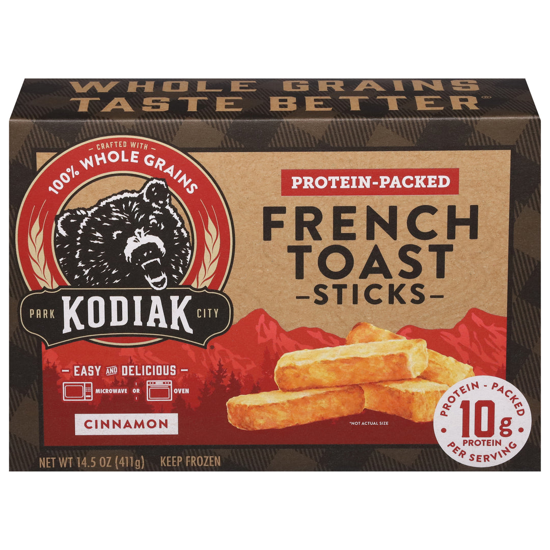 Kodiak Cake French Toast Sticks Protein-Packed Cinnamon 6/14.5 OZ [UNFI #3057205] [ebt]