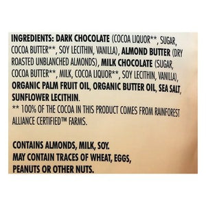 Chocolove Dark Chocolate Bites Salted Almond Butter 55% 8/3.5 OZ [UNFI #2414365] [ebt]