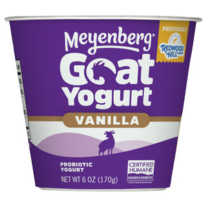 Meyenberg Goat Yogurt Probiotic Vanilla 12/6 OZ [UNFI #3135712] [ebt]