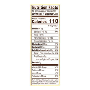 Canyon Bakehouse Bread Gluten Free Whole Grain Honey White Heritage Style 6/24 OZ [UNFI #2032662] [ebt]