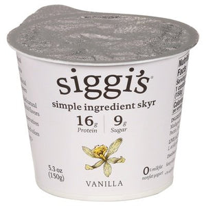 Siggis Yogurt Nonfat Vanilla 12/5.3 OZ [UNFI #695783] [ebt]