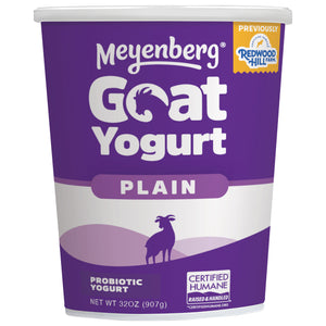Meyenberg Goat Yogurt Probiotic Plain 6/32 OZ [UNFI #3135720] [ebt]