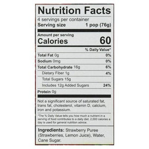 Chloes Pops Strawberry 6/4/2.5 OZ [UNFI #1581750] [ebt]