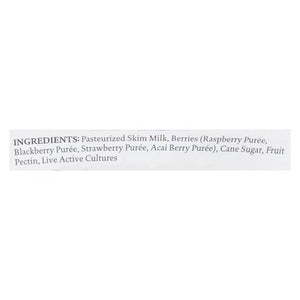 Siggis Yogurt Nonfat Mixed Berries & Acai 12/5.3 OZ [UNFI #695650] [ebt]