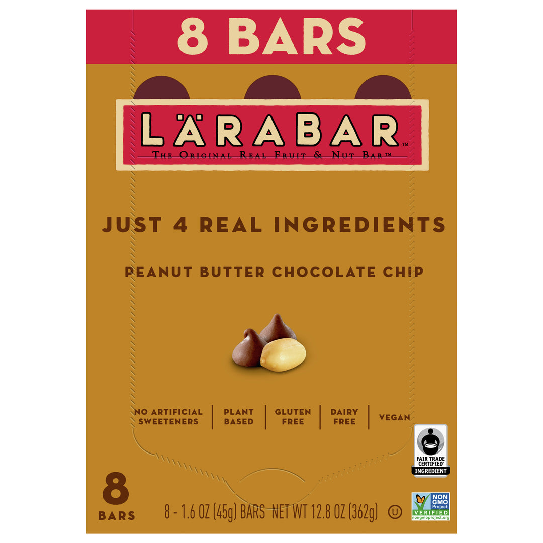 Larabar Bars Peanut Butter Chocolate Chip 6/8/1.6 OZ [UNFI #2755528] [ebt]