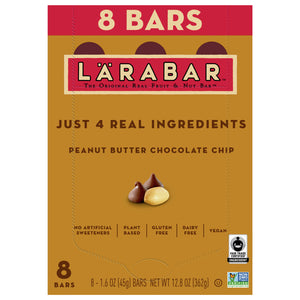 Larabar Bars Peanut Butter Chocolate Chip 6/8/1.6 OZ [UNFI #2755528] [ebt]