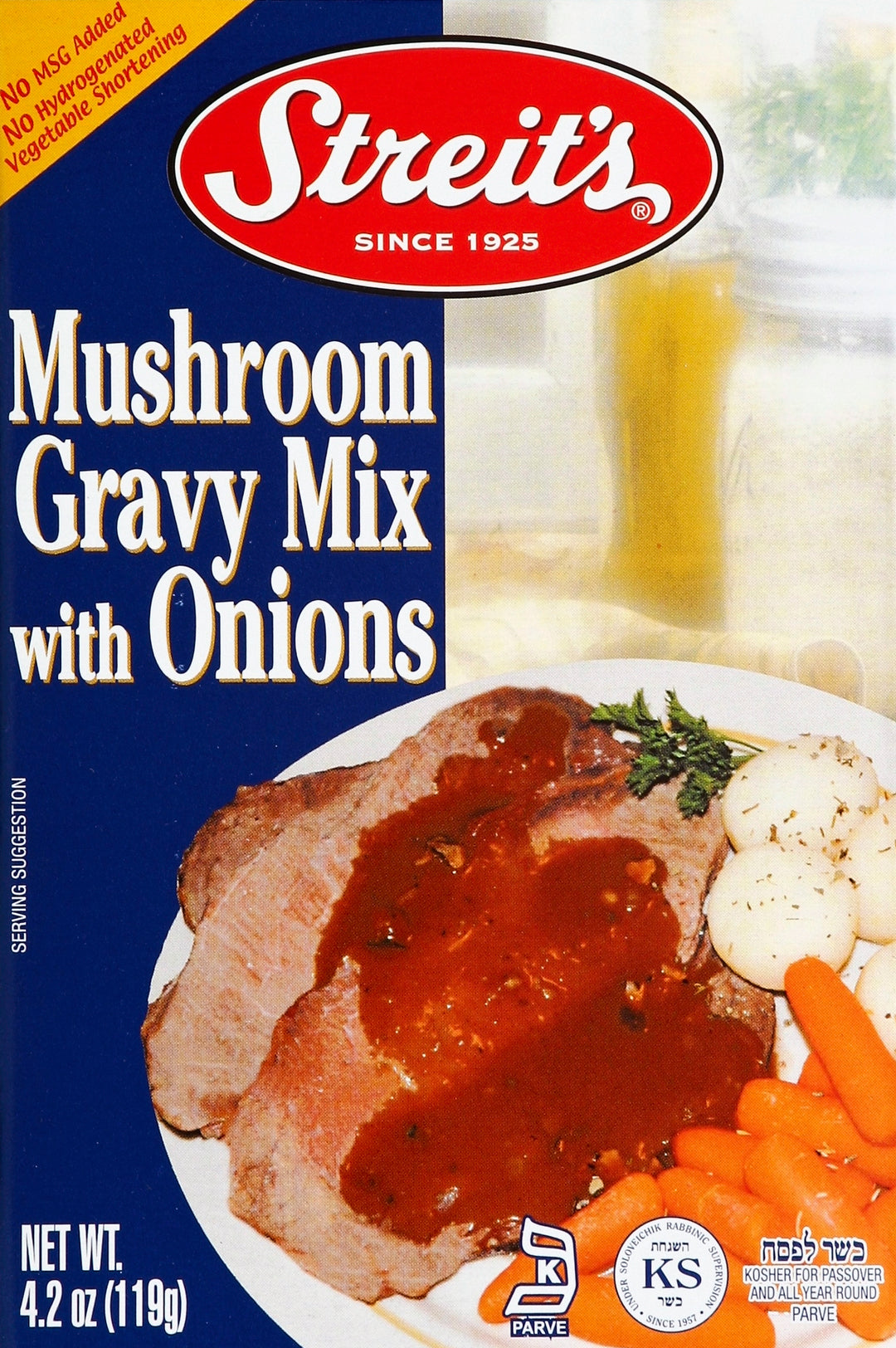 Streits Gravy Mix Mushroom with Onions 12/4.2 OZ [UNFI #0259549] [ebt]