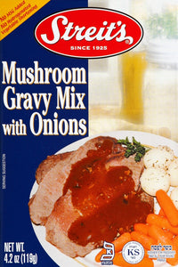 Streits Gravy Mix Mushroom with Onions 12/4.2 OZ [UNFI #0259549] [ebt]