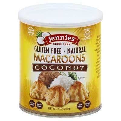 Jennies Macaroons Gluten Free Coconut 12/8 OZ [UNFI #0449637] [ebt]