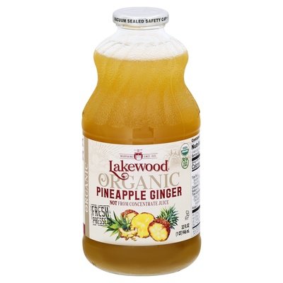 Lakewood Pineapple Ginger Organic 6/32 OZ [UNFI #2378164] [ebt]