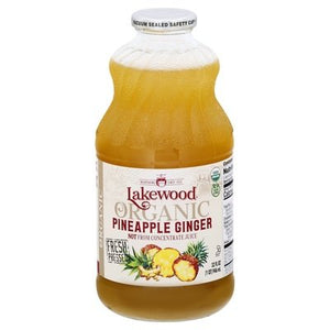 Lakewood Pineapple Ginger Organic 6/32 OZ [UNFI #2378164] [ebt]