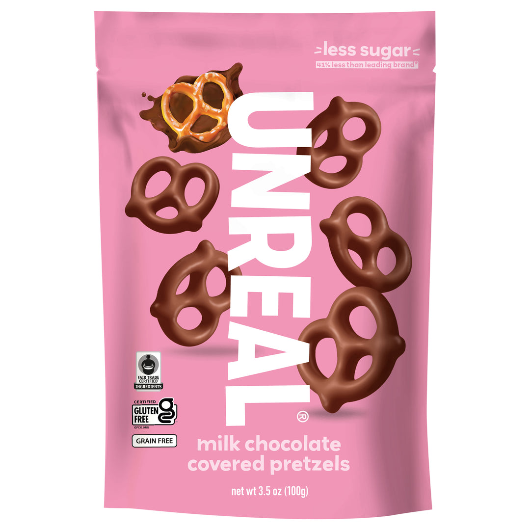 Unreal Pretzels Milk Chocolate Covered 6/3.5 OZ [UNFI #3052099] [ebt]