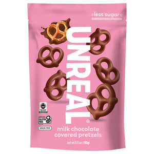 Unreal Pretzels Milk Chocolate Covered 6/3.5 OZ [UNFI #3052099] [ebt]