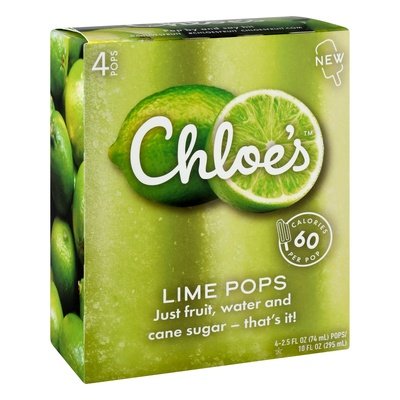Chloes Pops Lime 6/4/2.5 OZ [UNFI #2541910] [ebt]