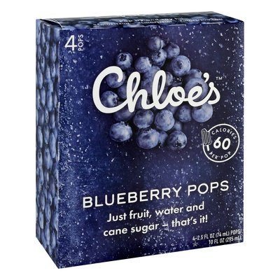 Chloes Pops Blueberry 6/4/2.5 OZ [UNFI #2317410] [ebt]