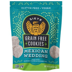 Siete Cookies Grain Free Mexican Wedding 10/4.5 OZ [UNFI #2681682] [ebt]