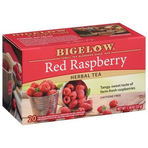Bigelow Herbal Tea Red Raspberry Caffeine Free Tea Bags 6/20 Bag [UNFI #0887919] [ebt]