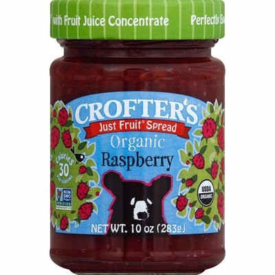 Crofters Fruit Spread Organic Raspberry 6/10 OZ [UNFI #0682708] [ebt]